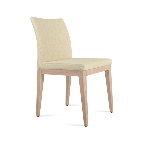 Soho Concept Zeyno Wood Dining Chair - Durable Camira Yoredale Boucle Fabric, 10-year Guarantee, Walnut Finish Ash,Natural,Beige  Soho-concept-dining-chair-06443