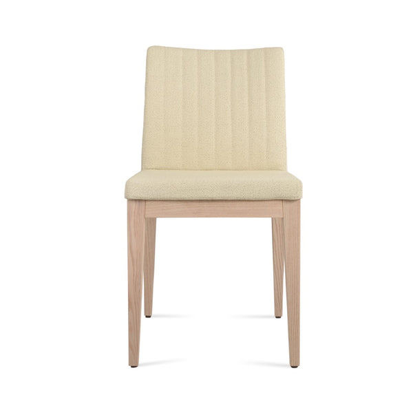 Soho Concept Zeyno Wood Dining Chair - Durable Camira Yoredale Boucle Fabric, 10-year Guarantee, Walnut Finish Ash,Natural,Beige  Soho-concept-dining-chair-06443