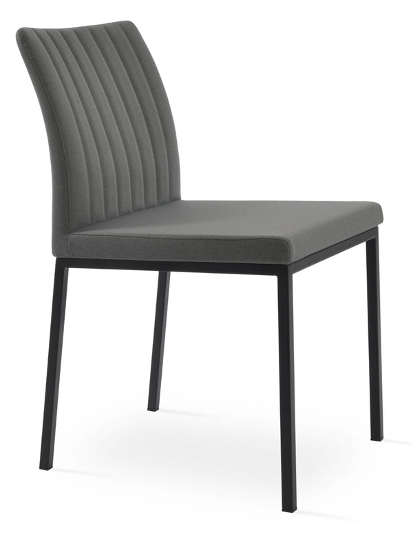 Soho Concept Zeyno Metal Dining Chair With Camira Era Fabric – 10-year Guarantee, Stylish & Durable Design Black,Grey  Soho-concept-dining-chair-06464