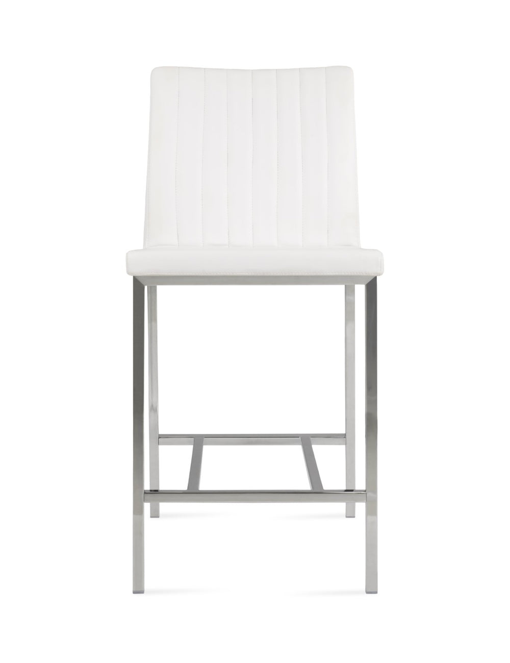 Soho Concept Zeyno Sleek Metal Barstools & Counterstools - Stylish Leatherette Seat, 2-year Guarantee, Chrome Finish Chrome,White  Soho-concept-dining-chair-07317