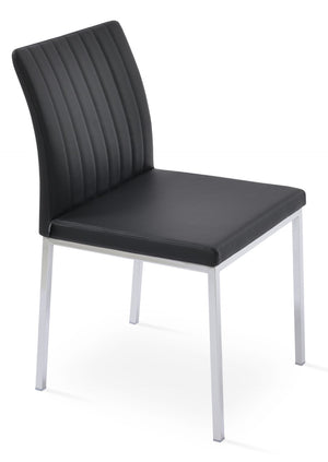 Soho Concept Zeyno Metal Dining Chair In Soft Black Leatherette With 2-year Guarantee And Stylish Base Finishes Chrome,Black  Soho-concept-dining-chair-06477