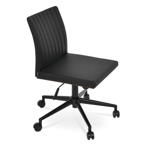Soho Concept Zeyno Sled (Ppm-fr) Premium Leatherette - Soft Black Finish With 2-year Guarantee For Durability Black  Soho-concept-dining-chair-12012