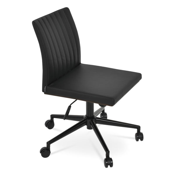 Soho Concept Zeyno Sled (Ppm-fr) Premium Leatherette - Soft Black Finish With 2-year Guarantee For Durability Black  Soho-concept-dining-chair-12012