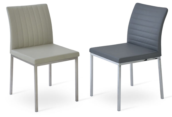 Soho Concept Zeyno Metal Dining Chair In Soft Black Leatherette With 2-year Guarantee And Stylish Base Finishes Chrome,Light Grey,Grey  Soho-concept-dining-chair-06487