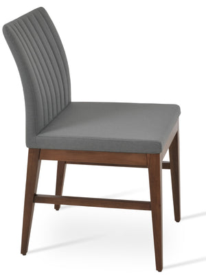 Soho Concept Zeyno Wood Dining Chair With Camira Era Fabric - 10-year Guarantee, Stylish & Durable Design Grey,Walnut  Soho-concept-dining-chair-06563