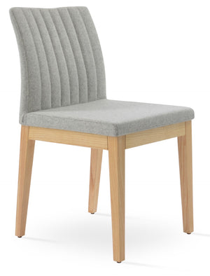 Soho Concept Zeyno Wood Dining Chair With Camira Blazer Wool Fabric – Elegant, Durable, 10-year Guarantee! Ash,Silver  Soho-concept-dining-chair-06548