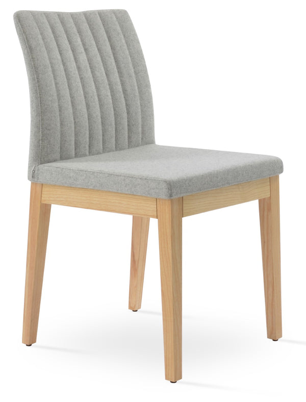 Soho Concept Zeyno Wood Dining Chair With Camira Blazer Wool Fabric – Elegant, Durable, 10-year Guarantee! Ash,Silver  Soho-concept-dining-chair-06548