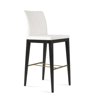 Soho Concept Zeyno Counter Wood Barstools & Counterstools - Stylish Leatherette, 2-year Guarantee, Versatile Finishes Ash,Black,Brass,White  Soho-concept-dining-chair-10140