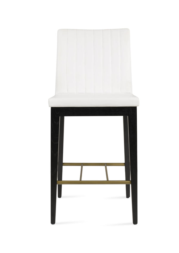 Soho Concept Zeyno Counter Wood Barstools & Counterstools - Stylish Leatherette, 2-year Guarantee, Versatile Finishes Ash,Black,Brass,White  Soho-concept-dining-chair-07283