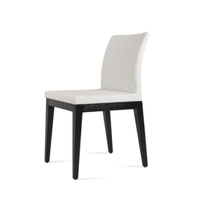 Soho Concept Zeyno Wood Dining Chair - Durable Leatherette Upholstery, Solid Wood Base, 2-year Guarantee, Limited Stock! Ash,Black,White  Soho-concept-dining-chair-06417