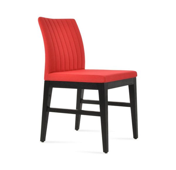 Soho Concept Zeyno Elegant Wood Dining Chair - Luxurious Upholstery In Boucle, Velvet, Nubuck, 10-year Warranty Ash,Black,Red  Soho-concept-dining-chair-06413