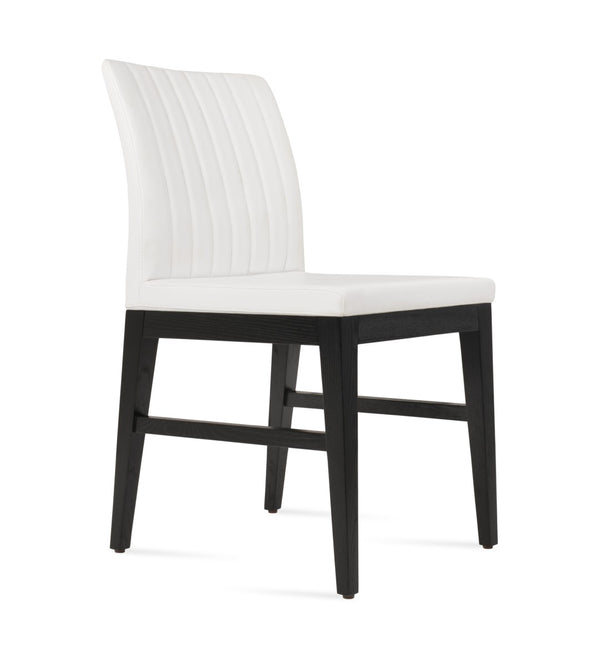 Soho Concept Zeyno Wood Dining Chair - Durable Leatherette Upholstery, Solid Wood Base, 2-year Guarantee, Limited Stock! Ash,Black,White  Soho-concept-dining-chair-06410
