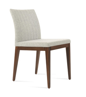 Soho Concept Zeyno Wood Dining Chair With Camira Blazer Wool Fabric – Elegant, Durable, 10-year Guarantee! Walnut,Silver  Soho-concept-dining-chair-06555