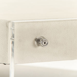 Zentique Acel Octagon Coffee Table in Teton Arctic White — 36" glossy geometric centerpiece, durable & modern ZF004 FL