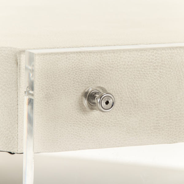 Zentique Acel Octagon Coffee Table in Teton Arctic White — 36" glossy geometric centerpiece, durable & modern ZF004 FL