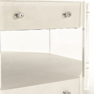 Zentique Acel Octagon Coffee Table in Teton Arctic White — 36" glossy geometric centerpiece, durable & modern ZF004 FL
