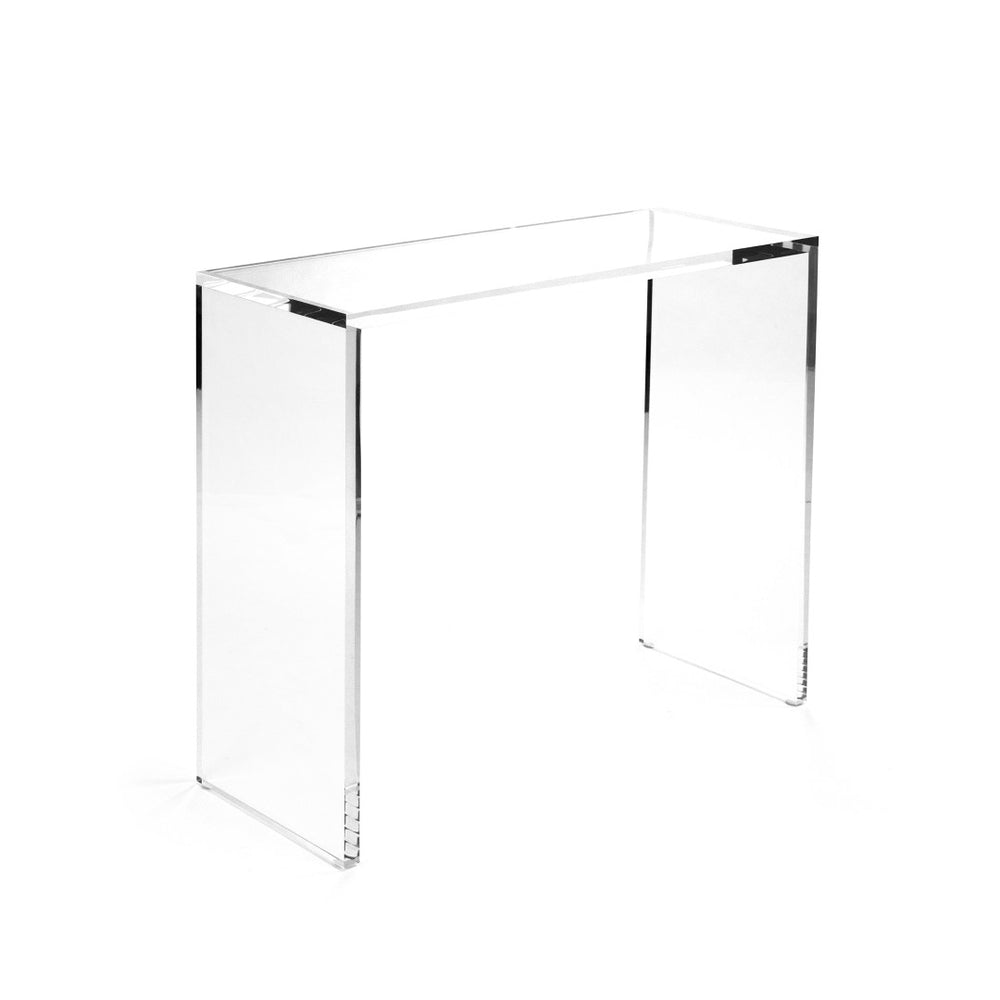 Zentique Cleon Acrylic Console Table - Effortlessly Elegant, Contemporary Design For Stylish Home Decor Clear Acrylic Zf024