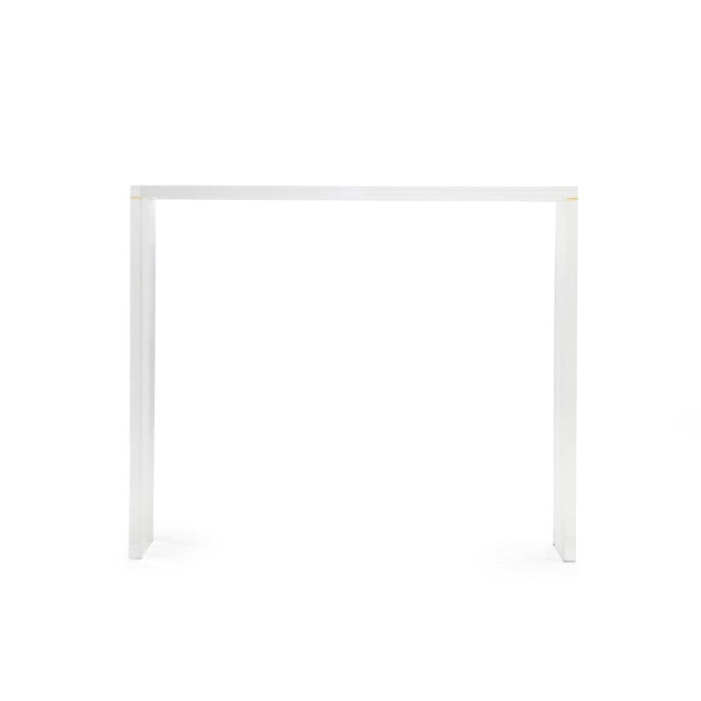 Zentique Cleon Acrylic Console Table — Crystal Clear Modern Entryway Console, Durable Scratch-Resistant USA Made (97 chars) ZF024