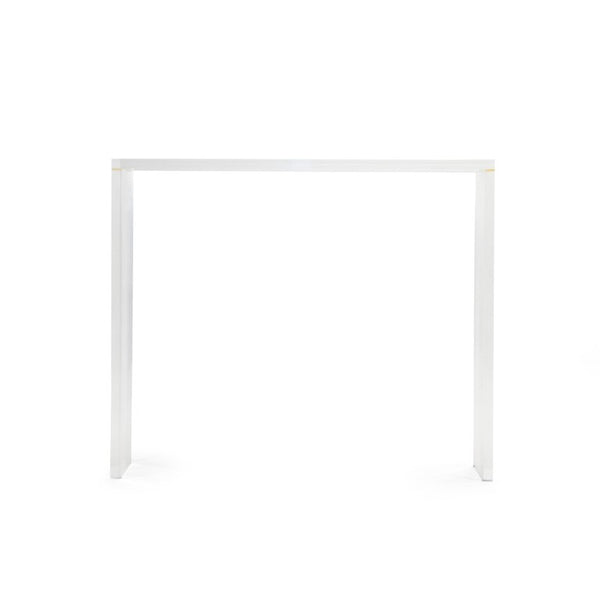 Zentique Cleon Acrylic Console Table — Crystal Clear Modern Entryway Console, Durable Scratch-Resistant USA Made (97 chars) ZF024