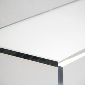 Zentique Cleon Acrylic Console Table — Crystal Clear Modern Entryway Console, Durable Scratch-Resistant USA Made (97 chars) ZF024