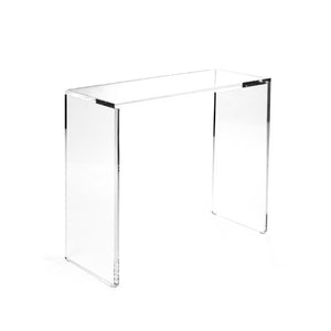 Zentique Cleon Acrylic Console Table — Crystal Clear Modern Entryway Console, Durable Scratch-Resistant USA Made (97 chars) ZF024