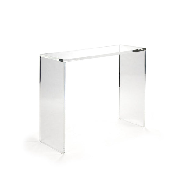 Zentique Cleon Acrylic Console Table - Modern Elegance & Spacious Design For Stylish Home Décor Solutions Clear Acrylic Zf025