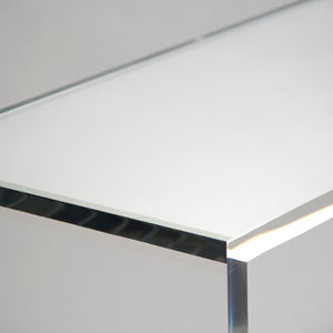 Zentique Cleon Acrylic Console — Clear Modern Entry Table W40 x H32 x D14, Durable Acrylic, Minimalist Chic (Made in USA) ZF025