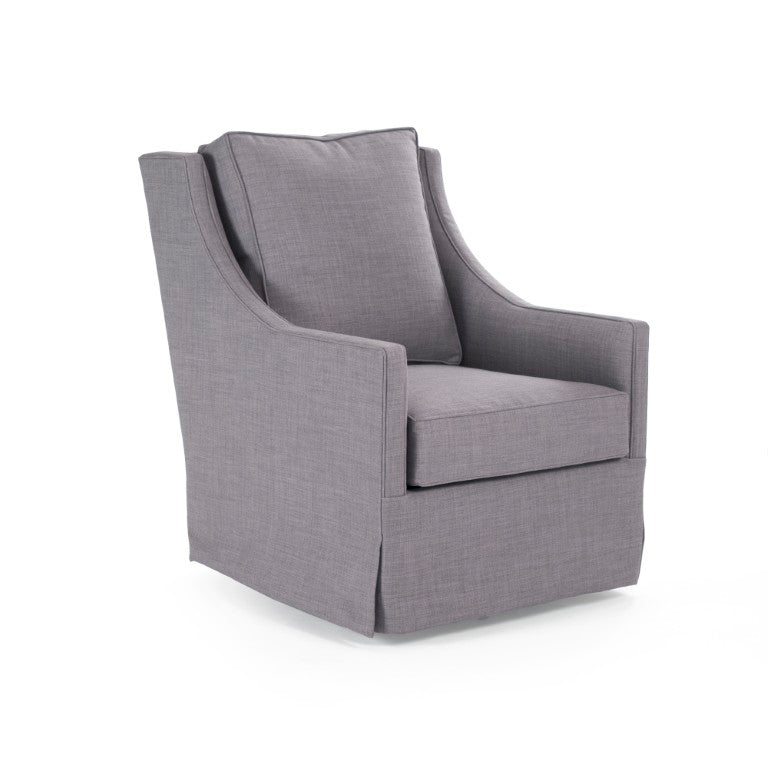 Zentique Carrie Solid Wood Accent Chair with High‑Density Cushioning, Timeless Craftsmanship, USA Made ZF031