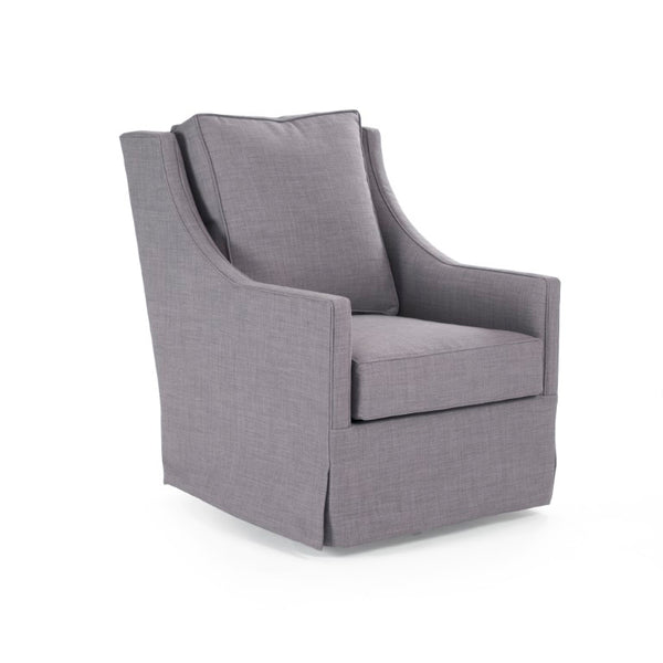 Zentique Carrie Solid Wood Accent Chair with High‑Density Cushioning, Timeless Craftsmanship, USA Made ZF031