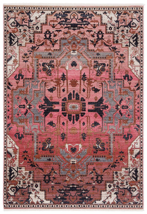 Jaipur Living Zefira Bellona Zfa06 Powerloomed Machinemade 100% Polypropylene Traditional Medallion Indoor Rug Pink, Gray 100% Polypropylene Rug148470