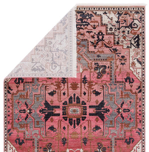 Jaipur Living Zefira Bellona Zfa06 Powerloomed Machinemade 100% Polypropylene Traditional Medallion Indoor Rug Pink, Gray 100% Polypropylene Rug148470