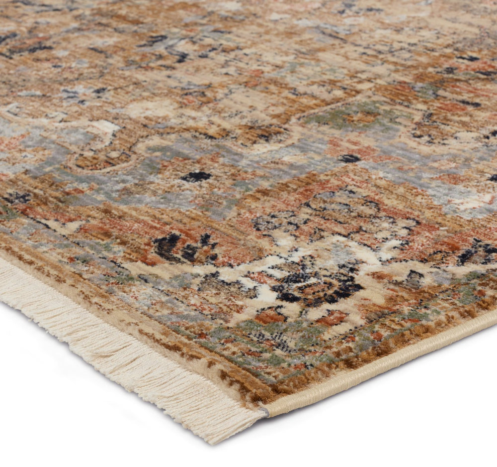 Jaipur Living Zefira Amena Zfa08 Powerloomed Machinemade 100% Polypropylene Vintage Medallion Indoor Rug Brown, Gray 100% Polypropylene Rug148477