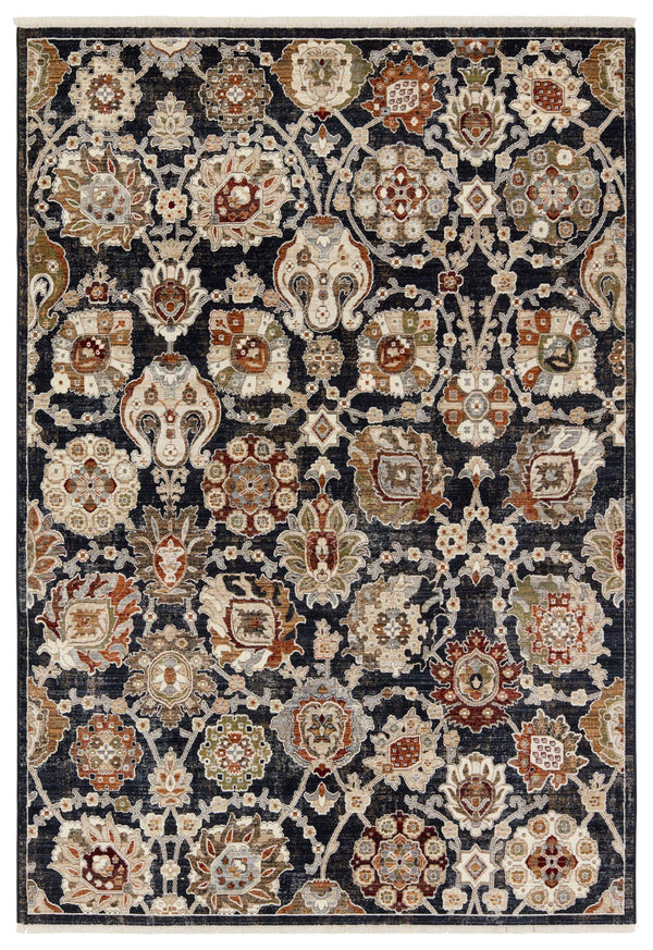 Jaipur Living Vibe by Jaipur Living Althea Oushak Floral Polypropylene Rug for Dining Rooms Blue 10'X14' RUG156884