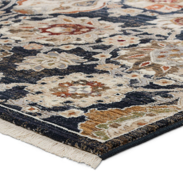 Jaipur Living Vibe by Jaipur Living Althea Oushak Floral Polypropylene Rug for Dining Rooms Blue 10'X14' RUG156884