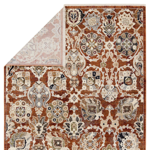 Jaipur Living Vibe by Jaipur Living Althea Oushak Floral Polypropylene Rug for Dining Rooms Orange 10'X14' RUG156887