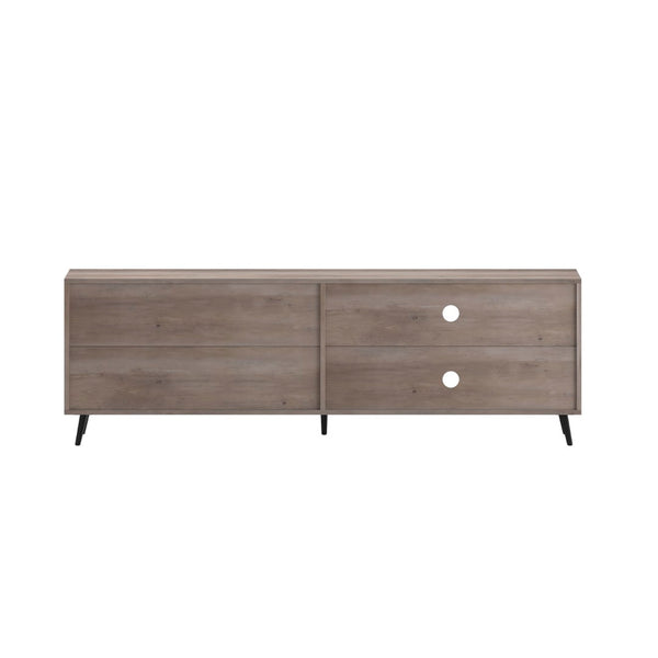 English Elm Nelson Mid Century Modern TV Stand for 60" TVs - Stylish Storage with Adjustable Shelf & Drawers Walnut 65" ZG-028-WAL-GG