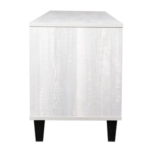 English Elm Nelson 70" Mid Century Modern TV Stand for 60" TVs - Adjustable Shelves, Dual Storage & Wire Management ZG-129-70-GY-GG