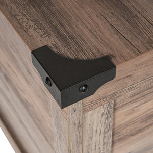 English Elm Wyatt 35.75" Farmhouse Lift Top Coffee Table with Hidden Storage and Rustic Oak Charm for Living Rooms Gray Wash ZG-ZP-030-GRY-GG