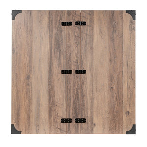 English Elm Wyatt 35.75" Farmhouse Lift Top Coffee Table with Hidden Storage and Rustic Oak Charm for Living Rooms Gray Wash ZG-ZP-030-GRY-GG