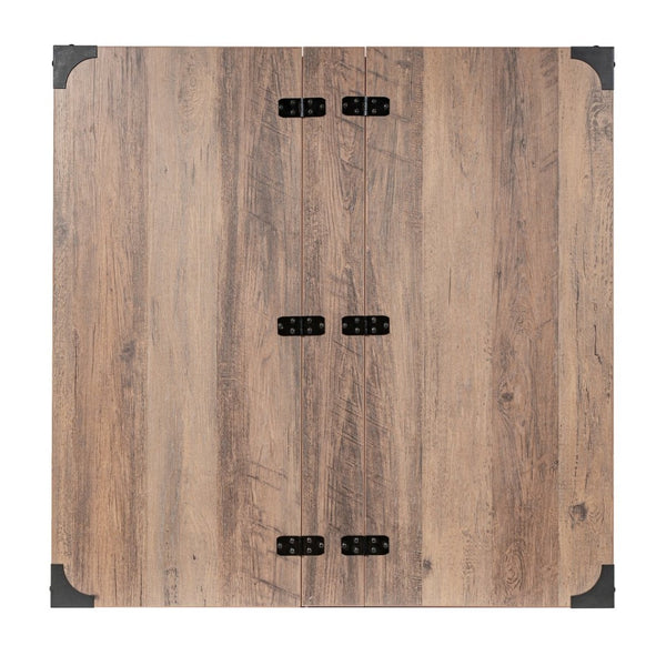 English Elm Wyatt 35.75" Farmhouse Lift Top Coffee Table with Hidden Storage and Rustic Oak Charm for Living Rooms Gray Wash ZG-ZP-030-GRY-GG