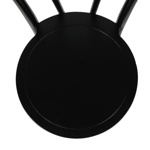 English Elm Betsy Solid Wood Stackable Dining Chair - Timeless Design for Commercial Spaces and Home Use Black ZH-8003A-BLK-GG