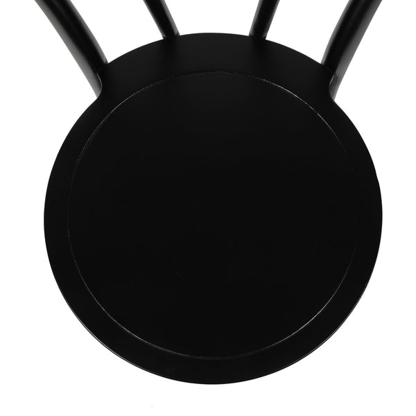 English Elm Betsy Solid Wood Stackable Dining Chair - Timeless Design for Commercial Spaces and Home Use Black ZH-8003A-BLK-GG