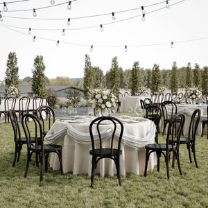 English Elm Betsy Solid Wood Stackable Dining Chair - Timeless Design for Commercial Spaces and Home Use Early American Wood ZH-8003A-EAW-GG