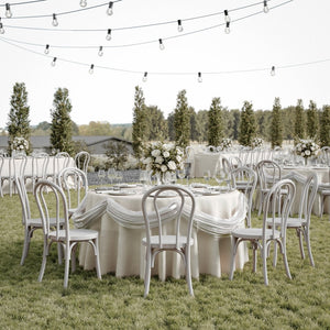 English Elm Betsy Solid Wood Stackable Dining Chair - Timeless Design for Commercial Spaces and Home Use White Wash ZH-8003A-WHTWSH-GG