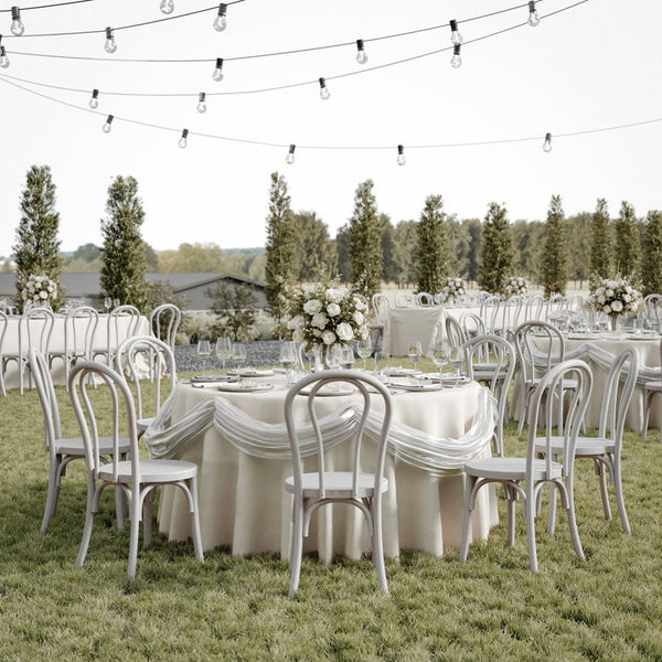 English Elm Betsy Solid Wood Stackable Dining Chair - Timeless Design for Commercial Spaces and Home Use White Wash ZH-8003A-WHTWSH-GG