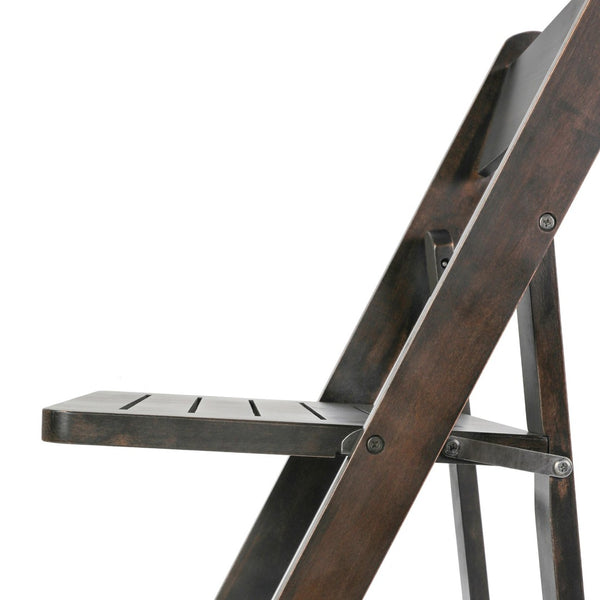 English Elm Holden Solid Beechwood Folding Dining Chair - Classic Charm, Ergonomic Comfort, Easy Storage Solution Early American Wood ZH-8005-3-EAW-GG