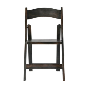 English Elm Holden Solid Beechwood Folding Dining Chair - Classic Charm, Ergonomic Comfort, Easy Storage Solution Early American Wood ZH-8005-3-EAW-GG