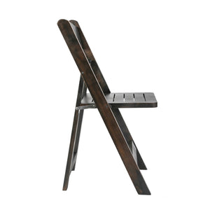 English Elm Holden Solid Beechwood Folding Dining Chair - Classic Charm, Ergonomic Comfort, Easy Storage Solution Early American Wood ZH-8005-3-EAW-GG