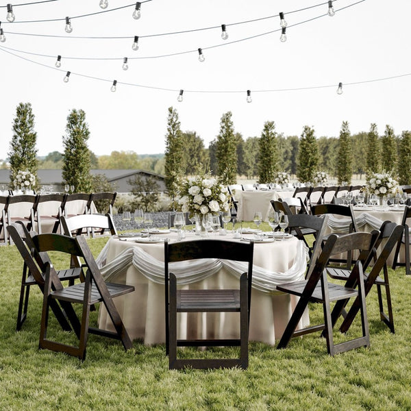 English Elm Holden Solid Beechwood Folding Dining Chair - Classic Charm, Ergonomic Comfort, Easy Storage Solution Early American Wood ZH-8005-3-EAW-GG