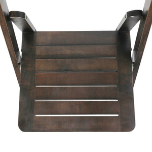 English Elm Holden Solid Beechwood Folding Dining Chair - Classic Charm, Ergonomic Comfort, Easy Storage Solution Early American Wood ZH-8005-3-EAW-GG